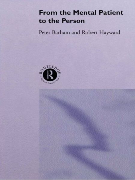 Cover for Peter Barham · From the Mental Patient to the Person (Paperback Book) (2016)