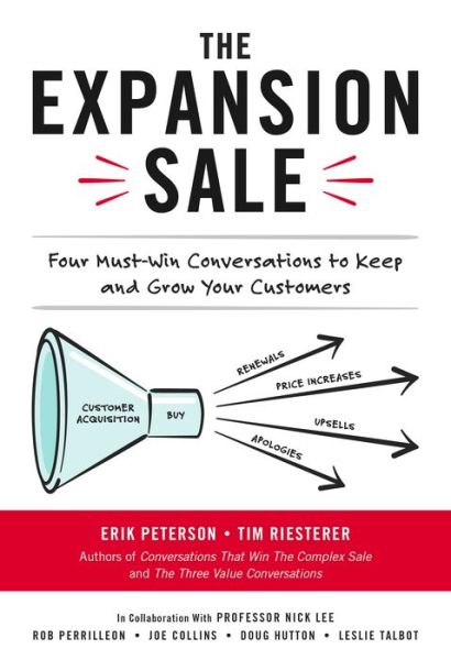 Cover for Erik Peterson · The Expansion Sale: Four Must-Win Conversations to Keep and Grow Your Customers (Hardcover Book) (2020)