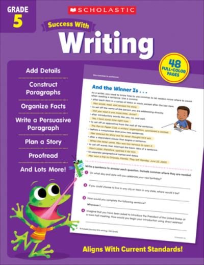 Cover for Scholastic Teaching Resources · Scholastic Success with Writing Grade 5 (Book) (2022)