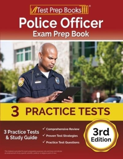 Cover for Joshua Rueda · Police Officer Exam Prep Book 2023-2024: 3 Practice Tests and Study Guide [3rd Edition] (Paperback Book) (2023)