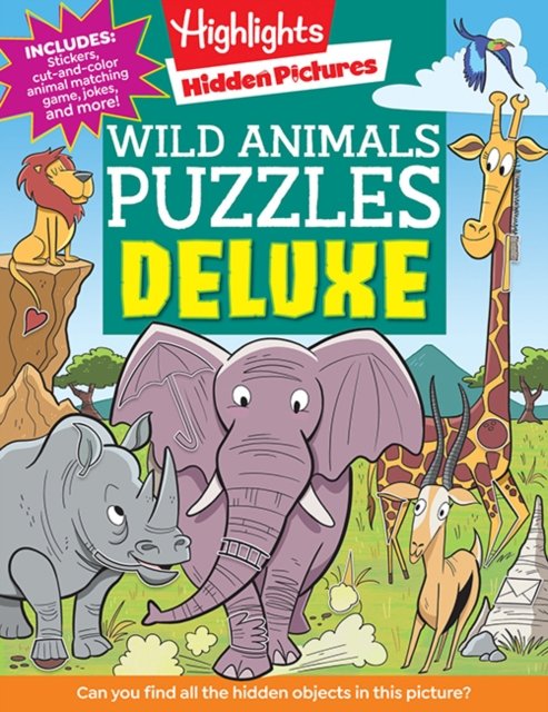 Cover for Highlights · Wild Animals Puzzles Deluxe - Highlights Hidden Pictures (Taschenbuch) (2023)