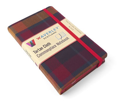 Cover for MacMillan Modern Black:: Waverley Genuine Tartan Cloth Commonplace Notebook (9cm x 14cm) - Waverley Scotland Tartan Cloth Commonplace Notebooks / Gift / Stationery / Plaid Stationery items (Hardcover Book) (2018)
