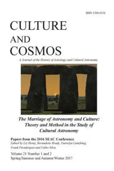 Cover for Liz Henty · Culture and Cosmos Vol 21 1 and 2 (Paperback Book) (2017)