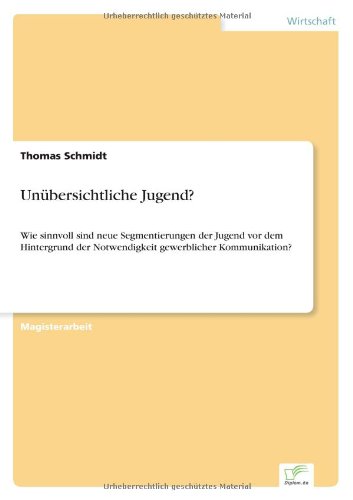 Cover for Thomas Schmidt · Unubersichtliche Jugend? (Paperback Book) [German edition] (2001)