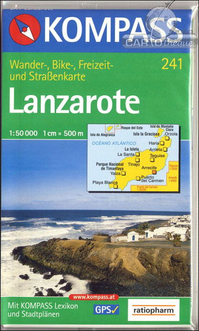 Lanzarote, Kompass Wanderkarte 241 - Mair-Dumont / Kompass - Books - Kompass - 9783854911753 - August 5, 2002