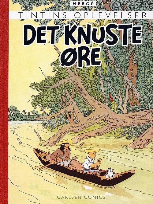 Cover for Hergé · Tintins Oplevelser: Tintin: Den sorte ø - retroudgave (Bound Book) [3e édition] [Indbundet] (2006)