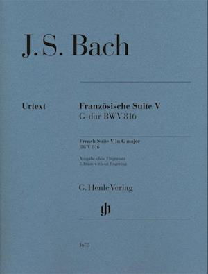 Cover for Johann Sebastian Bach · French Suite V G major BWV 816 (Taschenbuch) (2022)