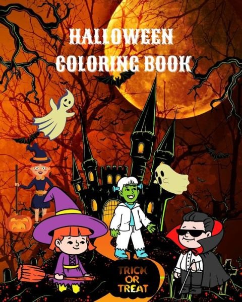Cover for Maryan Ben Kim · Halloween Coloring Book: Wonderful big pictures, easy to color for kids, age 3+ (Paperback Book) (2024)