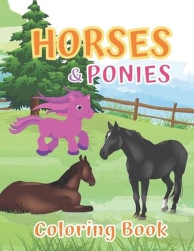 Cover for Kuyoh Designs · Horses and Ponies Coloring Book (Paperback Bog) (2021)