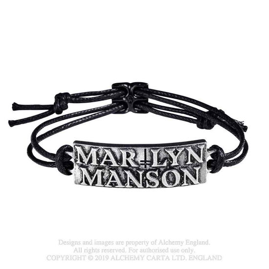 Marilyn Manson Wrist Strap: Logo - Marilyn Manson - Produtos - PHD - 0664427049754 - 7 de outubro de 2019