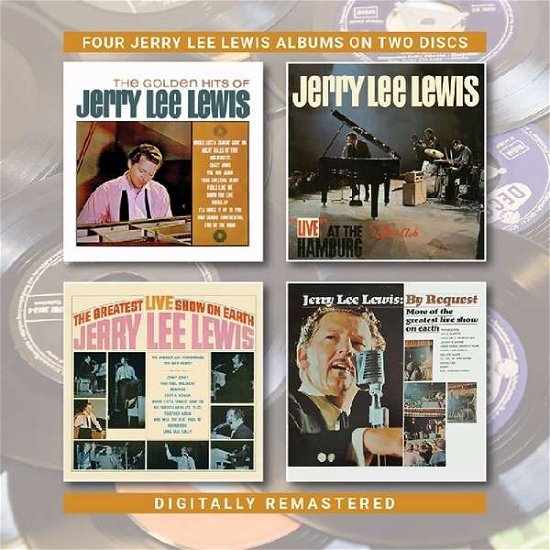Cover for Jerry Lee Lewis · The Golden Hits Of Jerry Lee Lewis / Live At The Star Club / The Greatest Live Show On Earth / By Request (CD) (2019)