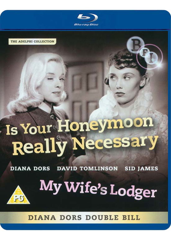 Cover for Adelphi Collection Diana Dors Double Bill Blu · Is Your Honeymoon Really Necessary / My Wifes Lodger Blu-Ray + (Blu-Ray) (2010)