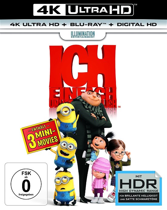 Cover for Steve Carell,jason Segel,russell Brand · Ich Einfach Unverbesserlich (4K UHD Blu-ray) (2017)