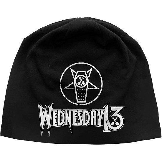 Cover for Wednesday 13 · Wednesday 13 Unisex Beanie Hat: What the Night Brings (Klær) [Black - Unisex edition]