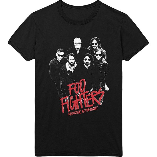 Cover for Foo Fighters · Foo Fighters Unisex T-Shirt: Medicine At Midnight Photo (T-shirt) [size S] [Black - Unisex edition] (2021)