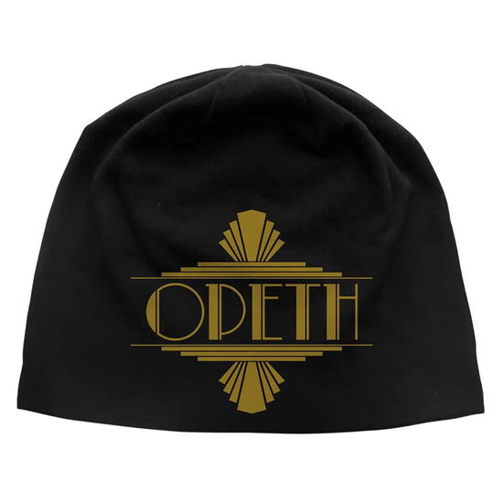 Cover for Opeth · Opeth Unisex Beanie Hat: Art Deco Logo JD Print (Black) (CLOTHES) (2025)