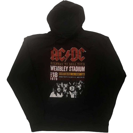 AC/DC Unisex Pullover Hoodie: Wembley '79 (Eco-Friendly) - AC/DC - Merchandise -  - 5056561004754 - 