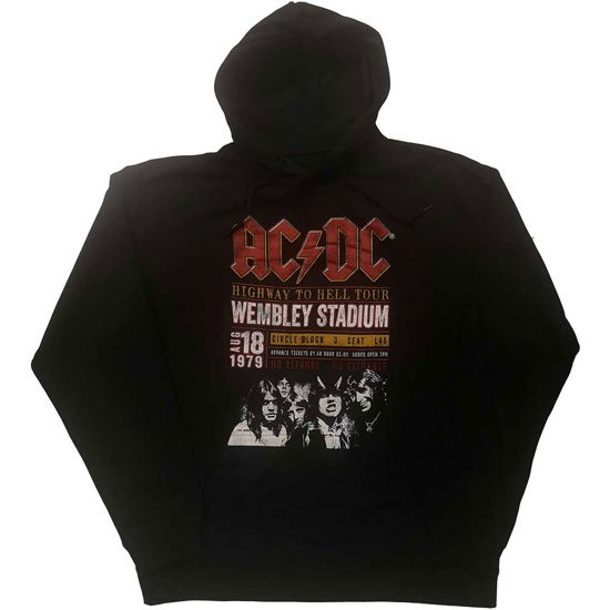 AC/DC Unisex Pullover Hoodie: Wembley '79 - AC/DC - Marchandise -  - 5056561004754 - 