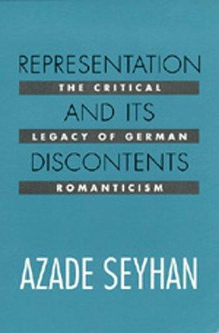 Cover for Azade Seyhan · Representation and its discontents (Book) (1992)