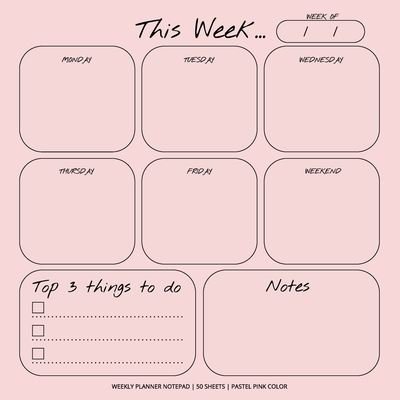 Cover for Get List Done · Weekly Planner Notepad (Pocketbok) (2021)