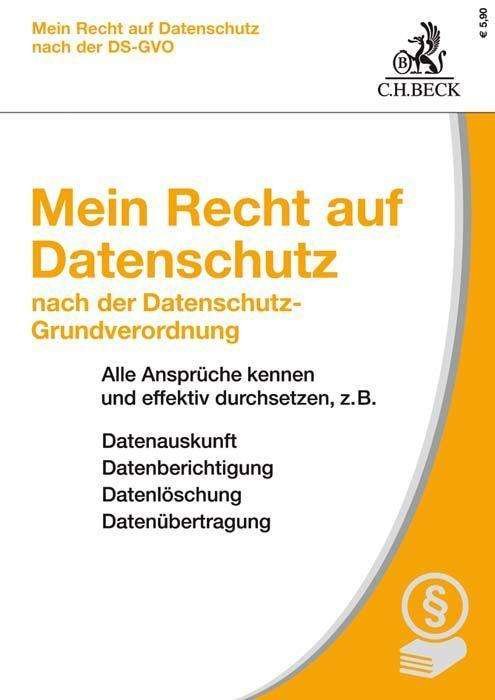 Cover for Ehmann · Mein Recht auf Datenschutz nach (Book)