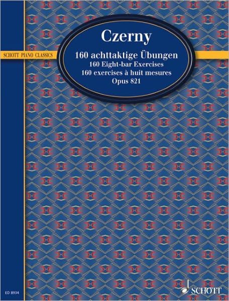Cover for Carl Czerny · 160 Eightbar Exercises Op 821 (Paperback Bog) (2001)