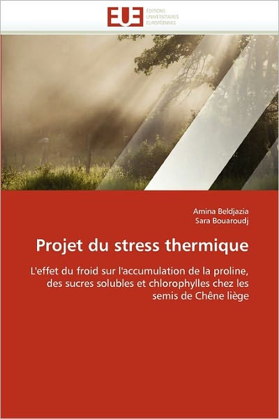 Cover for Sara Bouaroudj · Projet Du Stress Thermique: L'effet Du Froid Sur L'accumulation De La Proline, Des Sucres Solubles et Chlorophylles Chez Les Semis De Chêne Liège (Paperback Book) [French edition] (2018)