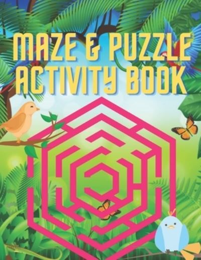 Cover for Jennifer Davis · Maze And Puzzle Activity Book: Large-Print Puzzle Maze Activity Book For Adults (Paperback Book) [Large type / large print edition] (2021)