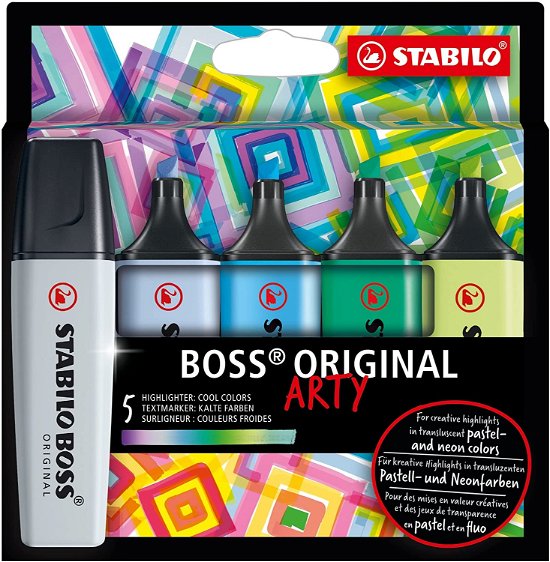 Cover for Stabilo · STABILO BOSS Original Arty - Cool Colors 5st. (Leketøy)