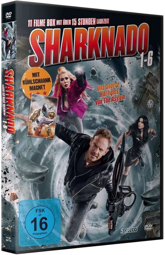 Sharknado 1-6 Deluxe Box-edition - Reid,tara / Ziering,ian / Hasselhoff,david - Musik - WHITE PEARL MOVIES / DAREDO - 4059473003755 - 23. august 2019