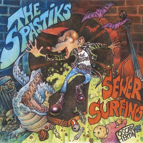 Cover for Spastiks · Sewer Surfing (LP) [Limited edition] (2017)