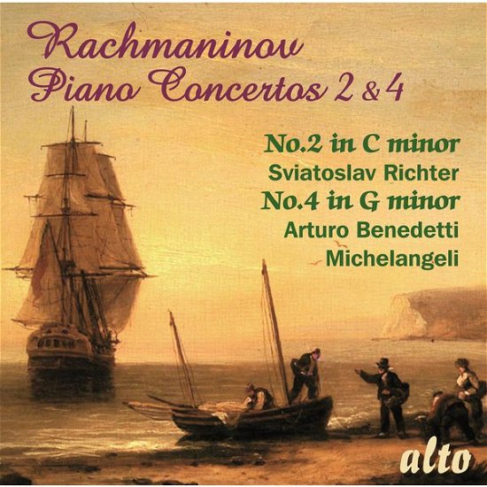 Cover for (#2 Sviatoslav Richter. #.4 Arturo Benedetti Michelangeli) · Rachmaninov Piano Concertos 2 &amp; 4 (CD) (2013)