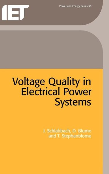 Cover for J. Schlabbach · Voltage Quality in Electrical Power Systems - Energy Engineering (Hardcover Book) (2001)