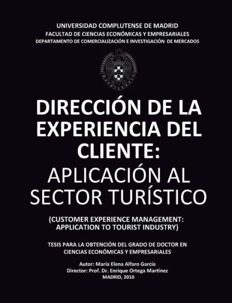 Cover for Elena Alfaro García · Direccion de la Experiencia del Cliente (Paperback Book) (2017)