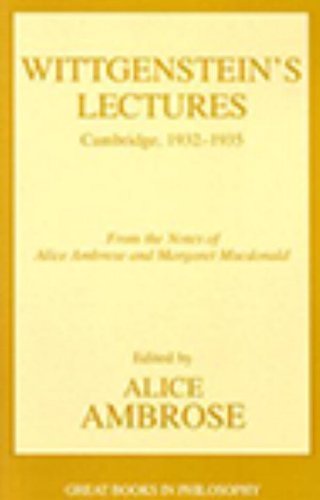 Cover for Ludwig Wittgenstein · Wittgenstein's Lectures: Cambridge, 1932-1935 (Taschenbuch) [Subsequent edition] (2001)