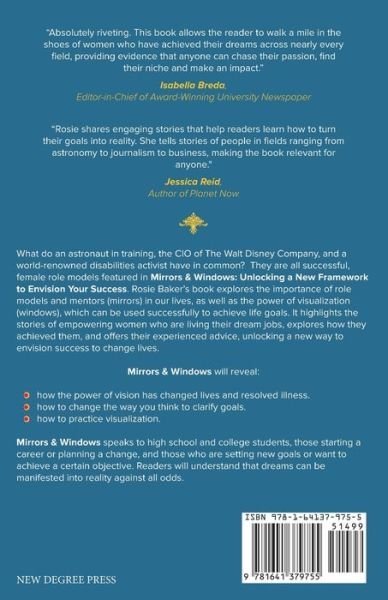 Mirrors & Windows: Unlocking a New Framework to Envision Your Success - Rosie Baker - Livros - New Degree Press - 9781641379755 - 27 de julho de 2020