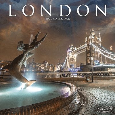 Cover for London Calendar 2025 Square Travel Wall Calendar - 16 Month (Calendar) (2024)