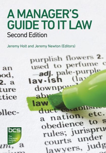 Cover for Jeremy Holt · A Manager's Guide to IT Law (Paperback Book) (2011)