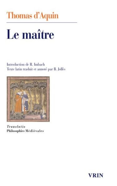 Cover for Thomas D'Aquin · Le Maitre (Paperback Book) (2016)
