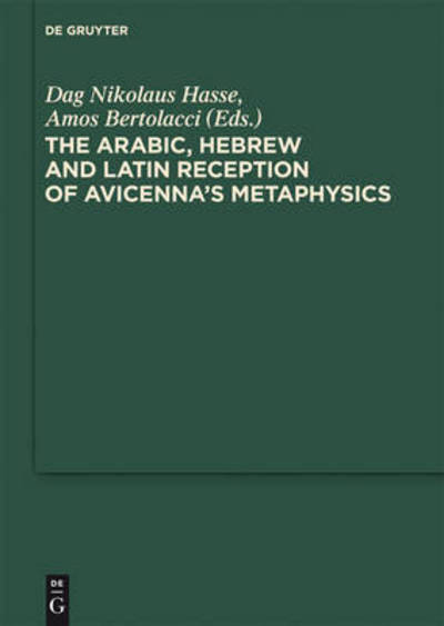 Cover for Dag Nikolaus Hasse · Arabic, Hebrew and Latin Reception (Book) (2011)