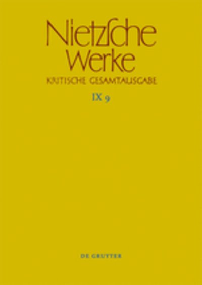 Cover for Friedrich Wilhelm Nietzsche · Nietzsche Werke: Arbeitshefte W II 6 Und W II 7 (Hardcover bog) [German, Har / Com edition] (2011)