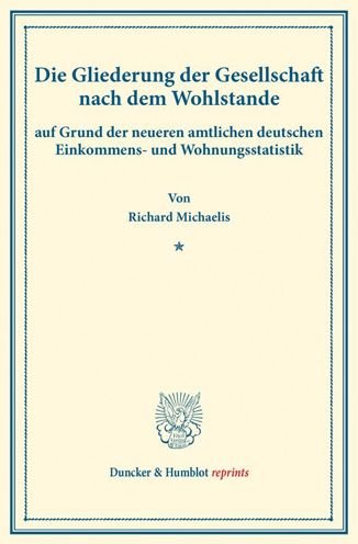 Cover for Michaelis · Die Gliederung der Gesellscha (Bok) (2016)