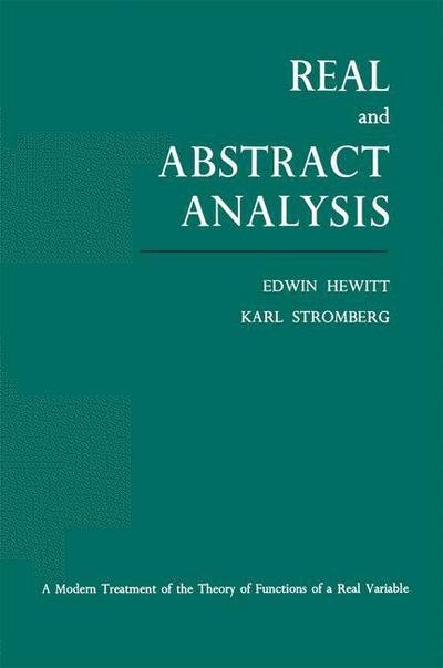 Real and Abstract Analysis - Edwin Hewitt - Böcker - Springer-Verlag Berlin and Heidelberg Gm - 9783662282755 - 1969