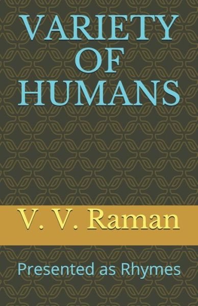 Cover for V V Raman · Variety of Humans (Paperback Book) (2021)