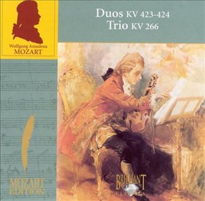Duo for Violin & Viola Kv 423 & 424 / Trio for 2 Violins & Cello Kv 266 - Baudet / Boeken / Swierstra / Zipperling - Musik - BRILLIANT - 5028421972756 - 20. april 1994