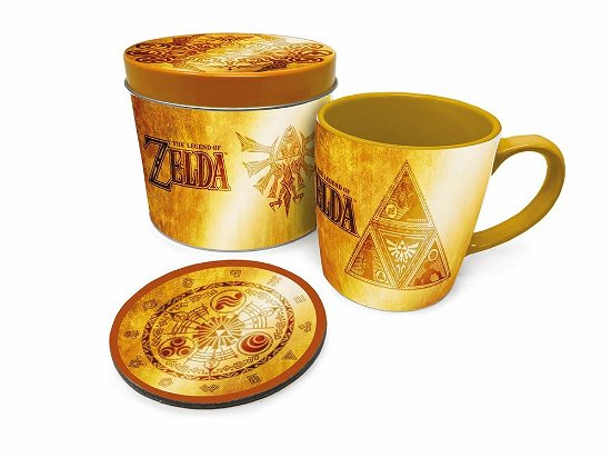 Golden Triforce (Mug Tin Set  / Set Tazza & Sottobicchiere) - The Legend Of Zelda : Pyramid - Merchandise -  - 5050293860756 - 