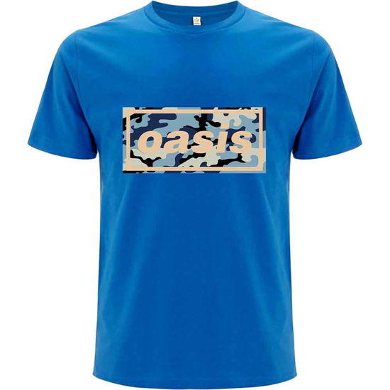 Oasis Unisex T-Shirt: Camo Logo - Oasis - Merchandise -  - 5056187736756 - 