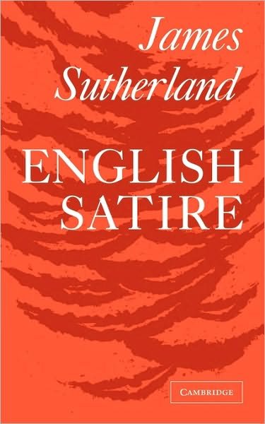 Cover for James Sutherland · English Satire (Paperback Book) (1962)
