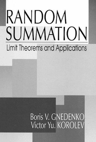 Cover for Gnedenko, Boris V. (Moscow State University, Russia) · Random Summation: Limit Theorems and Applications (Hardcover Book) (1996)