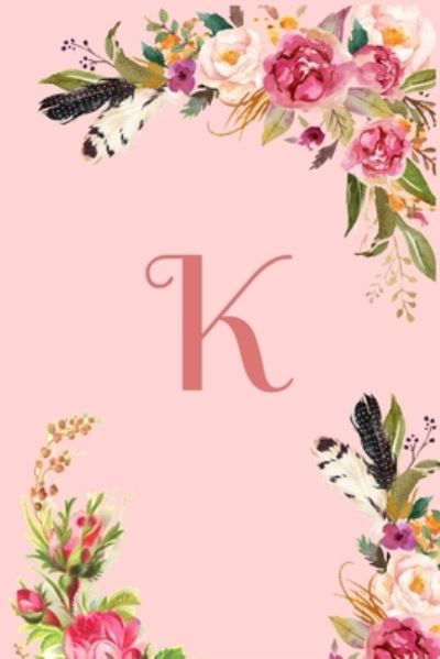 Cover for Mb Journals · Monogram Initial Letter K Notebook for Women and Girls (Paperback Bog) (2020)